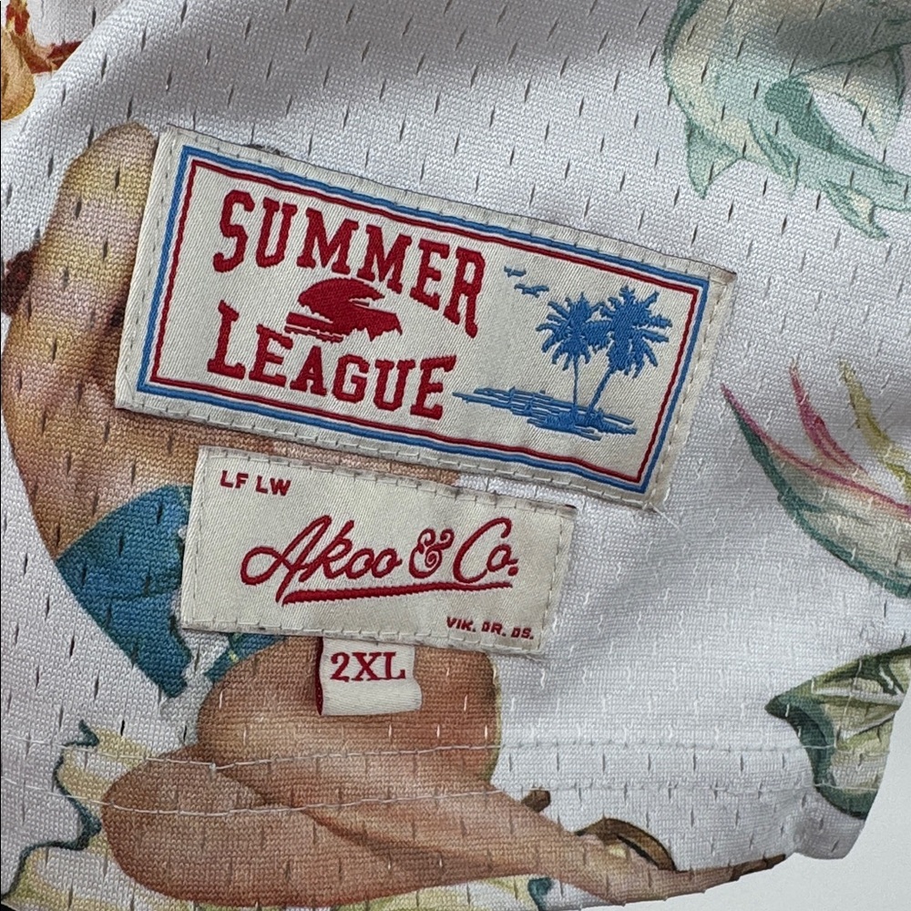 Akoo & Co. Kings Summer League Jersey Pinup Men's Size 2XL Streetwear - Picture 9 of 12